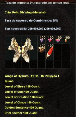 Craft da Relich 5th Wing na Chaos Machine do Mu Zord
